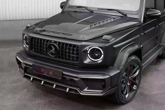Para Benz classe G W464 W463 G500 G550 G63 G350 Cobertura de Máquina de Fibra de Carbono W464 W463 Upgrade Topcar Style Cover