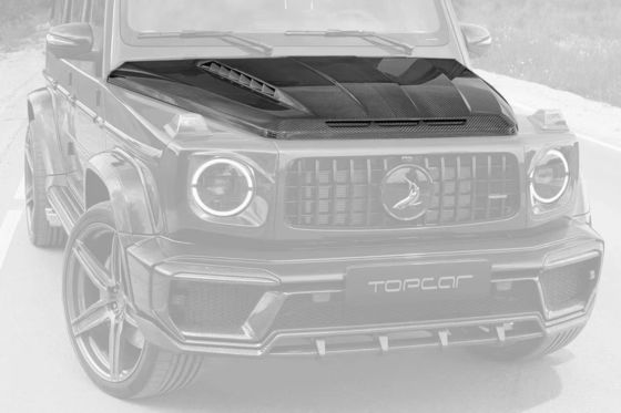 Para Benz classe G W464 W463 G500 G550 G63 G350 Cobertura de Máquina de Fibra de Carbono W464 W463 Upgrade Topcar Style Cover