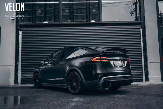 Kit de corpo de fibra de carbono de alta qualidade Modelo X Fibra de carbono Modelo X Fibra de carbono Frente pá traseira difusora spoiler saia lateral
