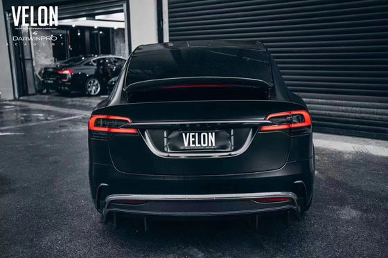 Kit de corpo de fibra de carbono de alta qualidade Modelo X Fibra de carbono Modelo X Fibra de carbono Frente pá traseira difusora spoiler saia lateral