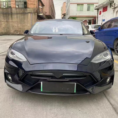 Venda do Model S Body Kit Fibra de Carbono Frente e traseiro Bumper Saias laterais Spoiler para Tesla Model S