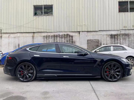Venda do Model S Body Kit Fibra de Carbono Frente e traseiro Bumper Saias laterais Spoiler para Tesla Model S