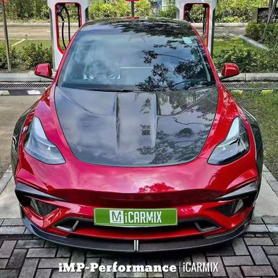 Novo Produto Modelo 3 Wide Bodyki para o Tesla MODEL 3 Body Kit Upgrade IMP Style Spoilers de pára-choque dianteiro e traseiro