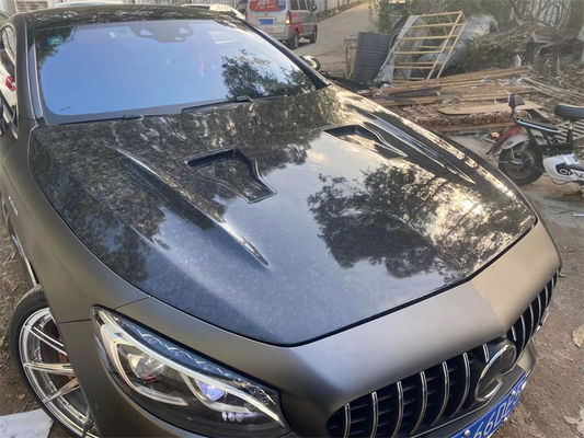 Para Benz W217 Classe S Coupe Cobertura de fibra de carbono Cursory W217 Upgraded MSY Style Cobertura de máquina