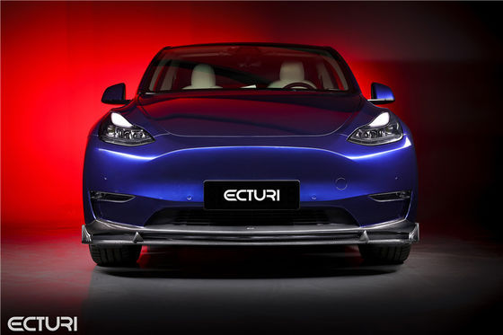 Peças de automóveis Kit de carroceria de fibra de carbono para Tesla MODELO Y MODELO Y Modelo Ecturi atualizado Kit de carroceria de espátula frontal difusor spoiler