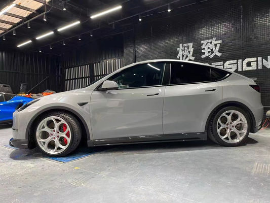 Modelo Branco Brilhante Y Widebody Customizado Diffuser traseiro Bumper Fibra de Carbono Seca