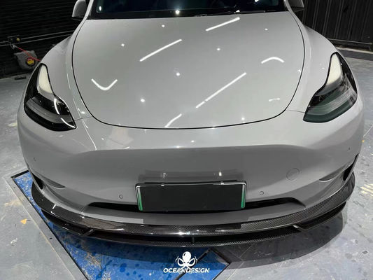 Modelo Branco Brilhante Y Widebody Customizado Diffuser traseiro Bumper Fibra de Carbono Seca