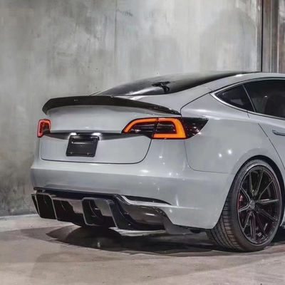 2017 - 2019 MODELO 3 Kit de carroceria Tesla Lapa frontal Spoiler difusor traseiro 180mm
