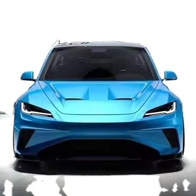 2024 Reparação Tesla Body Kit Fibra de Carbono Modelo 3 Spoiler Robô Estilo Frente E Para-choque traseiro