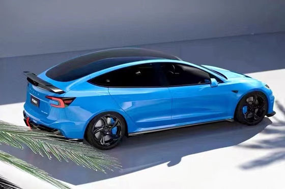 2024 Reparação Tesla Body Kit Fibra de Carbono Modelo 3 Spoiler Robô Estilo Frente E Para-choque traseiro