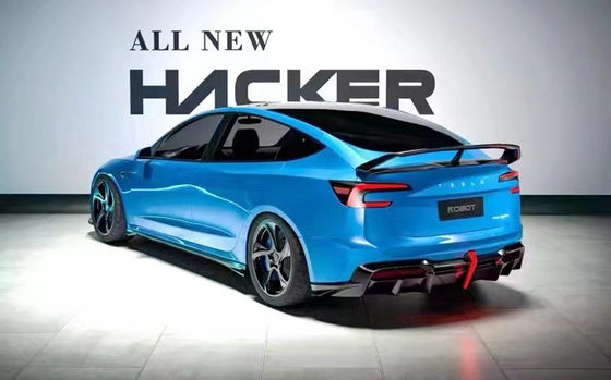 2024 Reparação Tesla Body Kit Fibra de Carbono Modelo 3 Spoiler Robô Estilo Frente E Para-choque traseiro