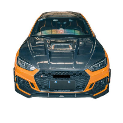 Peças para automóveis Audi A5 S5 RS5 Capuz de fibra de carbono A5 S5 RS5 Modernização do capuz de estilo transparente