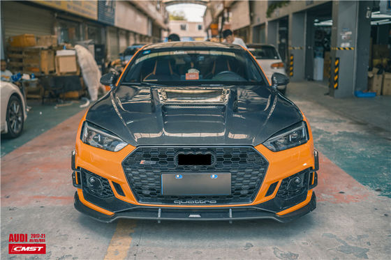 Peças para automóveis Audi A5 S5 RS5 Capuz de fibra de carbono A5 S5 RS5 Modernização do capuz de estilo transparente