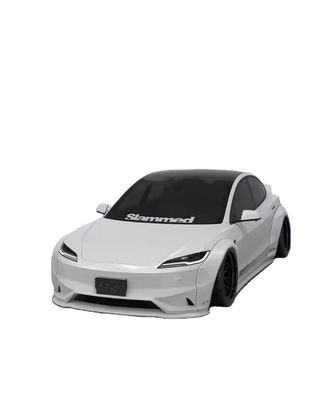2020- Kit do Corpo da Tesla Resina Fibra LB Estilo Tesla Modelo 3 Spoiler Difusor de Lábios Frontais