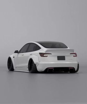 2020- Kit do Corpo da Tesla Resina Fibra LB Estilo Tesla Modelo 3 Spoiler Difusor de Lábios Frontais