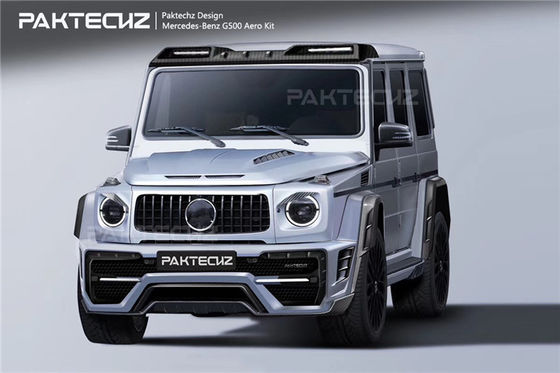 Peças de automóvel para Mercedes W464 G500 G63 Kit de carroceria W464 G500 G63 Modernização do estilo Paktechz Capô de pára-choque dianteiro e traseiro