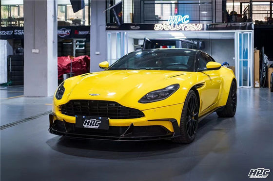 Para a Aston Martin DB11 Fibra de Carbono Kit de Corpo DB11 Moderado PK Estilo Fibra de Carbono Frente Lips Diffuser Spoiler Hood