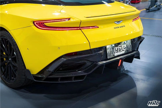 Para a Aston Martin DB11 Fibra de Carbono Kit de Corpo DB11 Moderado PK Estilo Fibra de Carbono Frente Lips Diffuser Spoiler Hood