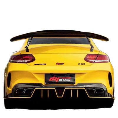 Peças para automóveis para Mercedes C63 Coupe Spoiler de fibra de carbono W205 C63 C63S Upgraded IMP-style GT Tail Spoiler