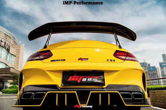Peças para automóveis para Mercedes C63 Coupe Spoiler de fibra de carbono W205 C63 C63S Upgraded IMP-style GT Tail Spoiler