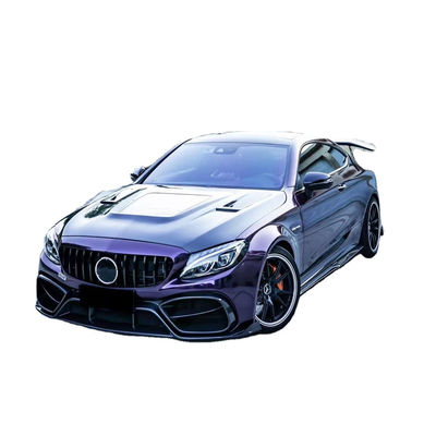 Peças para automóveis do Mercedes C63 C63S Coupe Kit de carroceria C63 C63S Coupe Upgraded IMP Style Front and Rear Bumper Spoiler Body Kit