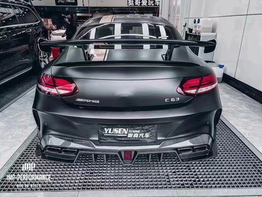 Peças para automóveis do Mercedes C63 C63S Coupe Kit de carroceria C63 C63S Coupe Upgraded IMP Style Front and Rear Bumper Spoiler Body Kit
