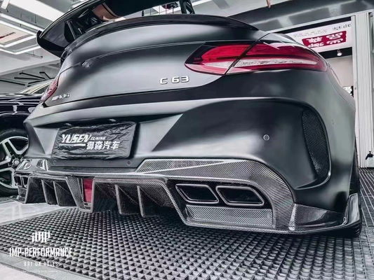 Peças para automóveis do Mercedes C63 C63S Coupe Kit de carroceria C63 C63S Coupe Upgraded IMP Style Front and Rear Bumper Spoiler Body Kit