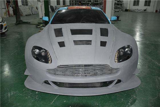 Para a Aston Martin Vantage Fibra de carbono Kit de corpo Vantage Frente e traseiro Bumper Spoiler Hood Widebody Kit