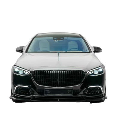 Para Mercedes Classe S W223 Maybach Kit de corpo de fibra de carbono W223 Maybach Moderado estilo MSY Spoiler de difusão da pá frontal