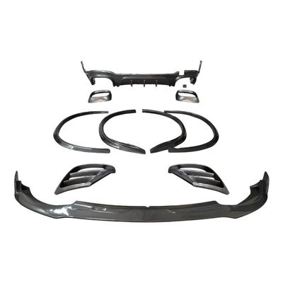 Para Mercedes-Benz GLC63 Kit de corpo de fibra de carbono GLC63 Upgraded Bs Style Fibra de carbono frontal de lábio difusor de spoiler