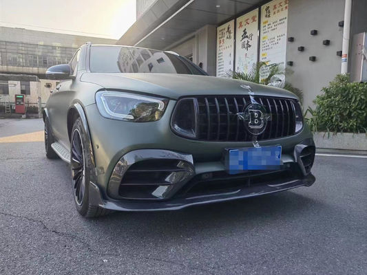 Para Mercedes-Benz GLC63 Kit de corpo de fibra de carbono GLC63 Upgraded Bs Style Fibra de carbono frontal de lábio difusor de spoiler