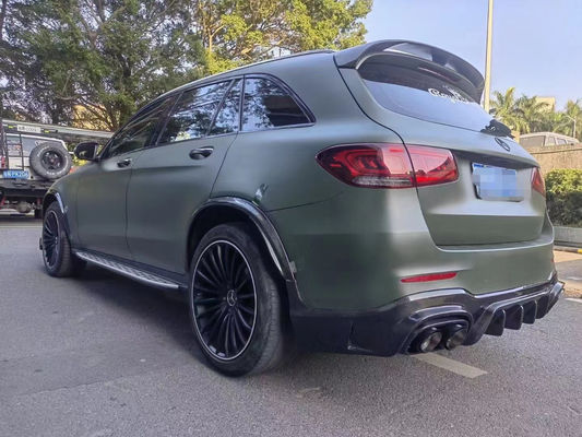 Para Mercedes-Benz GLC63 Kit de corpo de fibra de carbono GLC63 Upgraded Bs Style Fibra de carbono frontal de lábio difusor de spoiler