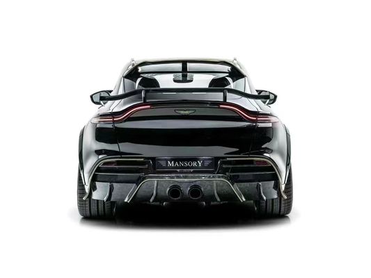 Bright Black Aston Martin Body Kit DBX MSY Estilo Ala de Spoiler de Fibra de Carbono