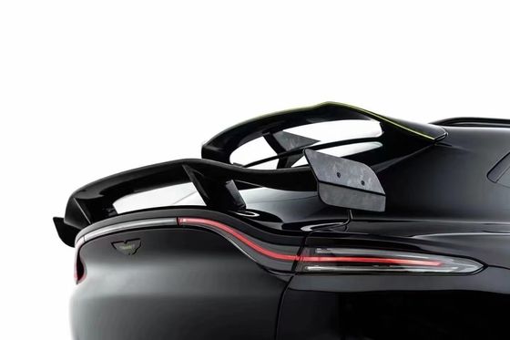 Bright Black Aston Martin Body Kit DBX MSY Estilo Ala de Spoiler de Fibra de Carbono