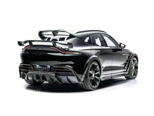 Bright Black Aston Martin Body Kit DBX MSY Estilo Ala de Spoiler de Fibra de Carbono