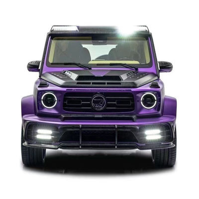 Para Mercedes W464 G500 G63 Kit de corpo de fibra de carbono W464 Moderado MSY P920 Estilo Frente e traseiro Bumper Spoiler Hood Body Kit