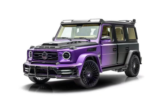 Para Mercedes W464 G500 G63 Kit de corpo de fibra de carbono W464 Moderado MSY P920 Estilo Frente e traseiro Bumper Spoiler Hood Body Kit