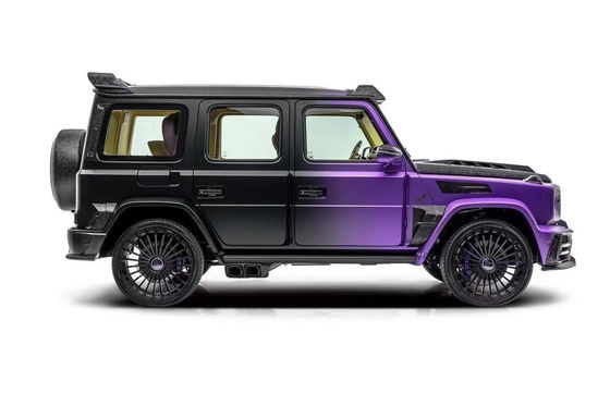 Para Mercedes W464 G500 G63 Kit de corpo de fibra de carbono W464 Moderado MSY P920 Estilo Frente e traseiro Bumper Spoiler Hood Body Kit
