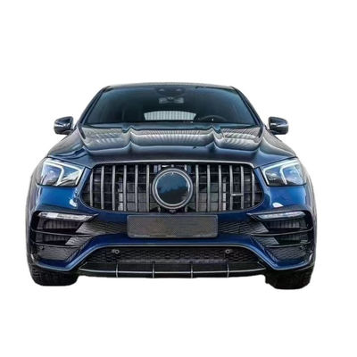 Para Mercedes-Benz GLE COUPE Kit de corpo de fibra de carbono GLE COUPE Upgrades Top Style Fibra de carbono Kit de difusão de lábio frontal