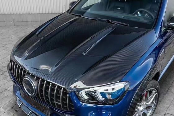 Para Mercedes-Benz GLE COUPE Kit de corpo de fibra de carbono GLE COUPE Upgrades Top Style Fibra de carbono Kit de difusão de lábio frontal