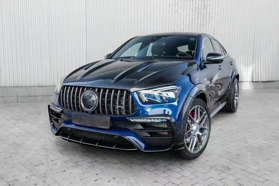 Para Mercedes-Benz GLE COUPE Kit de corpo de fibra de carbono GLE COUPE Upgrades Top Style Fibra de carbono Kit de difusão de lábio frontal