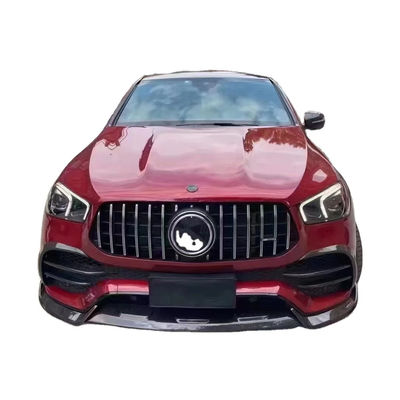 Para Mercedes-Benz GLE Coupe Kit de corpo de fibra de carbono GLE Coupe MSY estilo de fibra de carbono Kit de spoiler de difusor de lábio frontal
