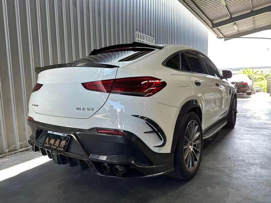 Para Mercedes-Benz GLE Coupe Kit de corpo de fibra de carbono GLE Coupe MSY estilo de fibra de carbono Kit de spoiler de difusor de lábio frontal