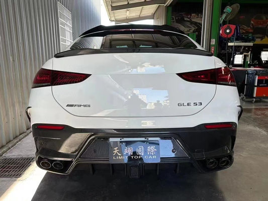 Para Mercedes-Benz GLE Coupe Kit de corpo de fibra de carbono GLE Coupe MSY estilo de fibra de carbono Kit de spoiler de difusor de lábio frontal