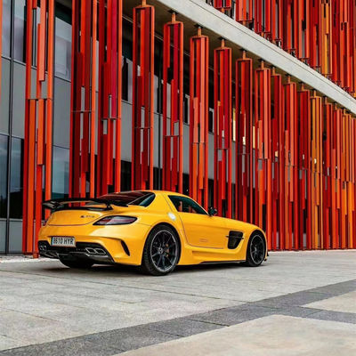 Para o Mercedes SLS R197 Carbon Fiber Body Kit SLS Upgrades Black Series Style Frente e traseiro Bumper Spoiler Hood