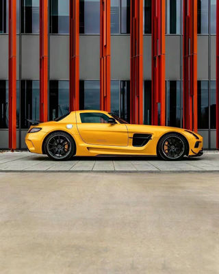 Para o Mercedes SLS R197 Carbon Fiber Body Kit SLS Upgrades Black Series Style Frente e traseiro Bumper Spoiler Hood