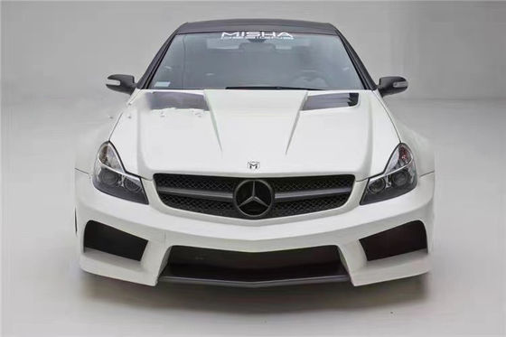 Para Mercedes SL R230 Widebody Kit SL R230 Misha estilo avançado e traseiro Bumper Spoiler Widebody Kit