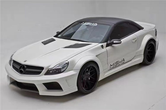 Para Mercedes SL R230 Widebody Kit SL R230 Misha estilo avançado e traseiro Bumper Spoiler Widebody Kit
