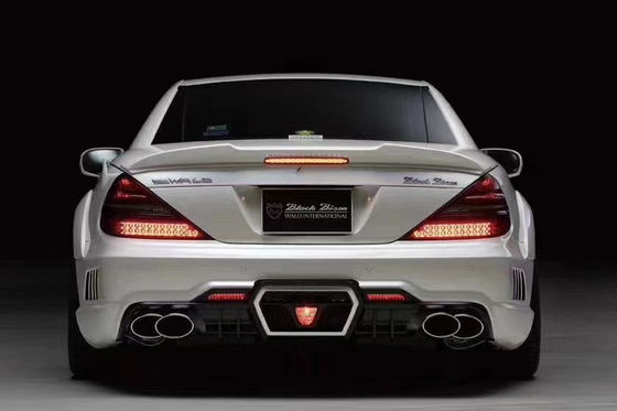 Para o Mercedes SL R230 Widebody Kit SL R230 Upgraded WD Style Front and Rear Bumper Spoiler Widebody Kit