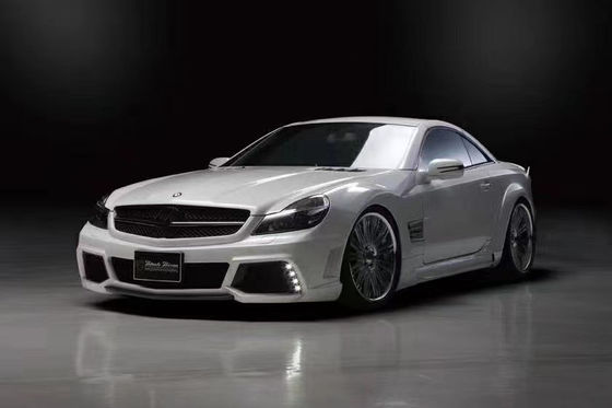 Para o Mercedes SL R230 Widebody Kit SL R230 Upgraded WD Style Front and Rear Bumper Spoiler Widebody Kit